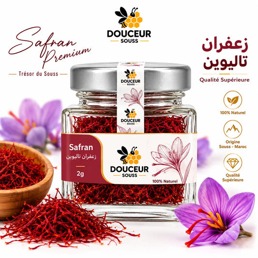 زعفران حر – زعفران تالوين أصيل | Douceur Souss